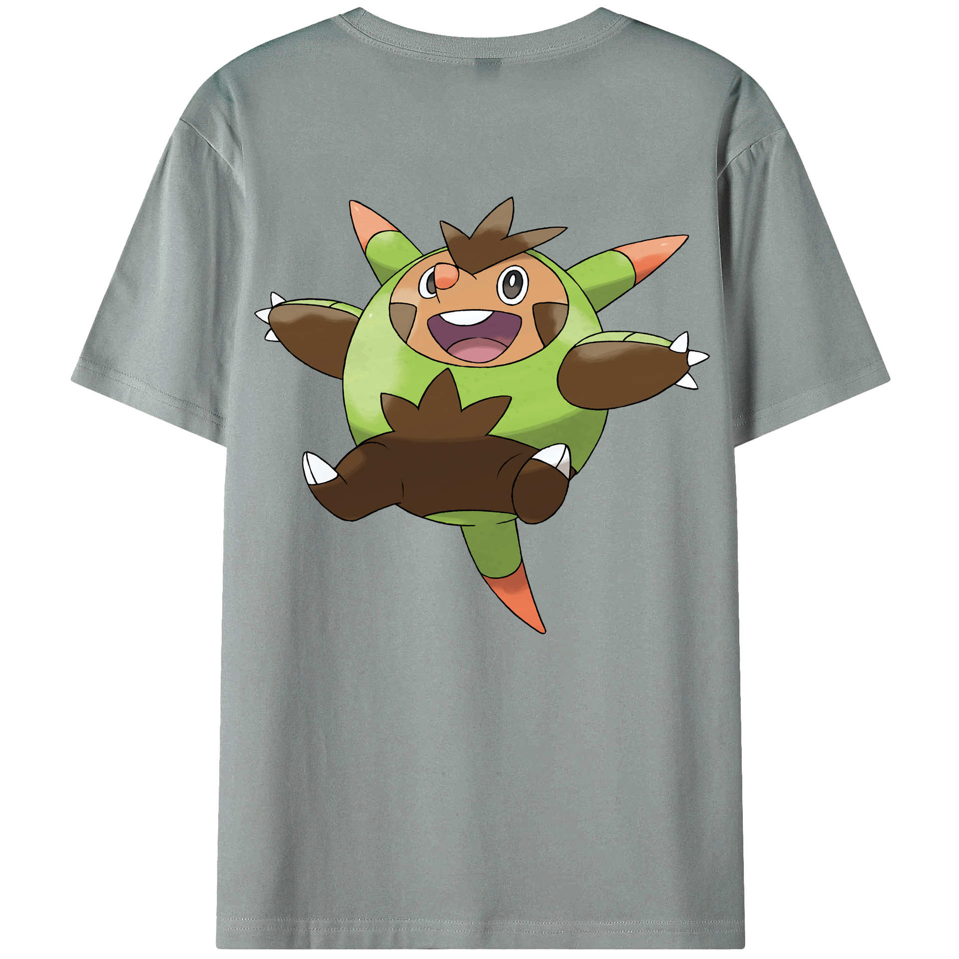 （画像用） ポケットモンスター Pokémon 綿100％ メンズ半袖Tシャツ（バックプリント） 通気性